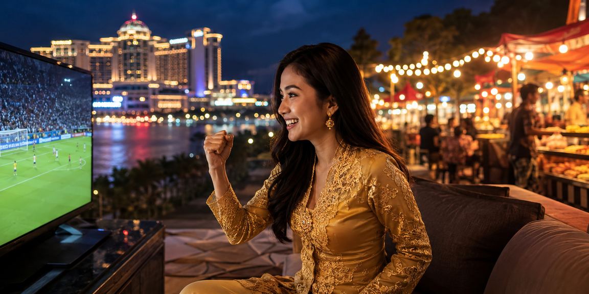Suasana hiburan kasino Genting Highlands dengan gaya pakaian tradisional