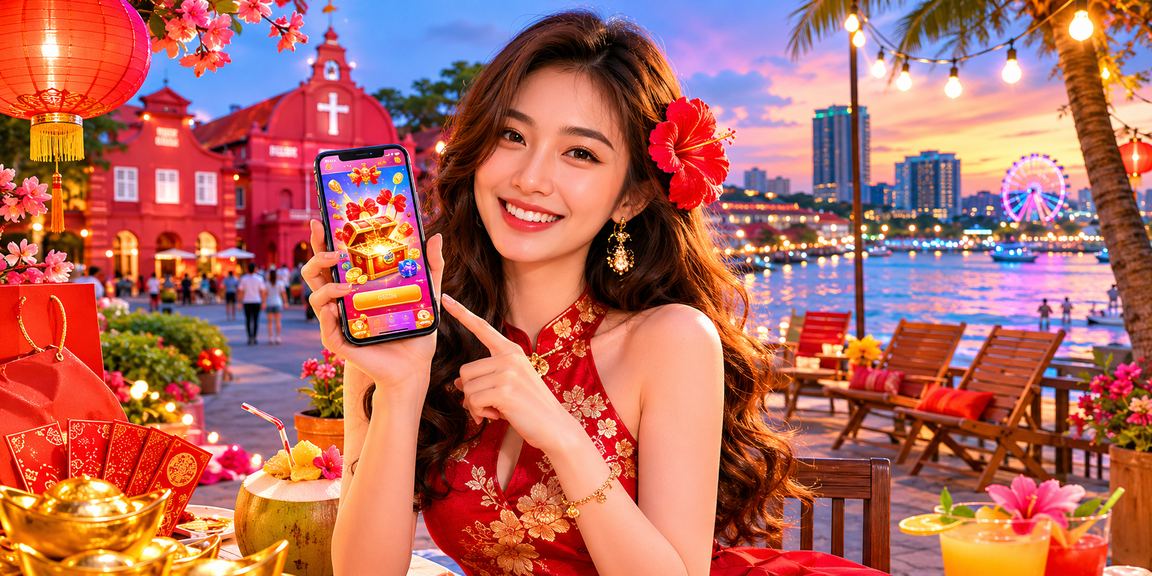 Pengguna Melaka membuat deposit untuk permainan slot 1818 melalui aplikasi perbankan